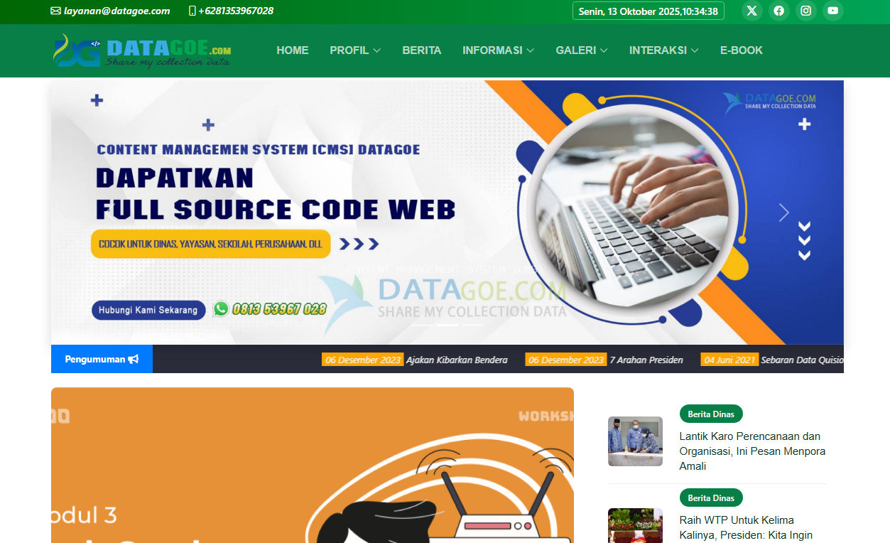 Tampilan Home NeoGoe